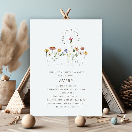 Convites Castanheiro selvagem e três Festas de aniversário