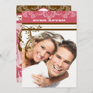 Convites Castanho-rosa-rosado, castanho-pintado, candelabro