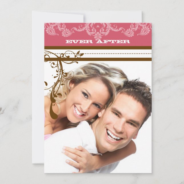 Convites Castanho-rosa-rosado, castanho-pintado, candelabro (Frente)