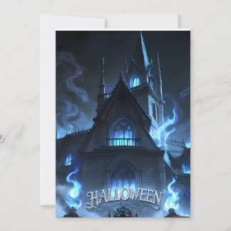Convites Castelo Assombrado de Halloween Gótico