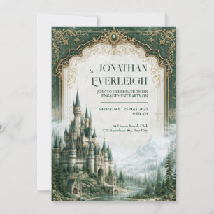 Convites Castelo da Montanha Esmeralda Casamento