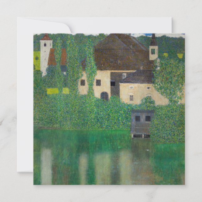 Convites Castelo de Água de Gustav Klimt (Frente)