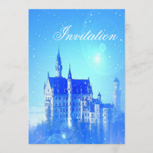 Convites castelo de conto de fadas do partido princesa