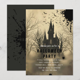 Convites Castelo de Halloween Ghosts