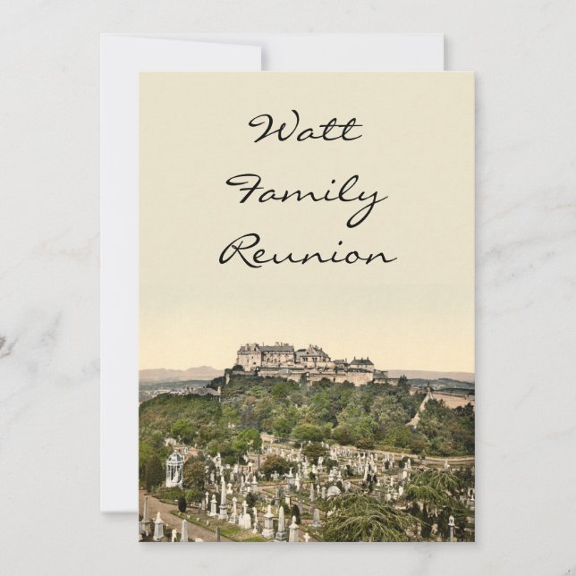 Convites Castelo de Stirling, Stirling, Escócia (Frente)