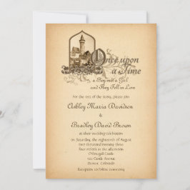 Convites Castelo Medieval Fairytale Uma Vez No Casamento