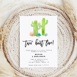 Convites Casual Cactus Succulent Taco Bout Love CasWeding