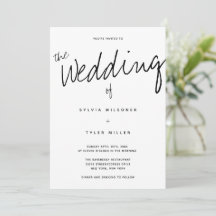 Casual Casual Moderno Casamento da Tipografia Mini