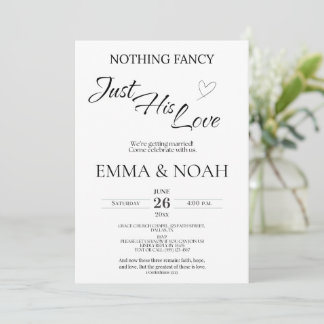 Convites Casual Christian Wedding Invitation | Faith