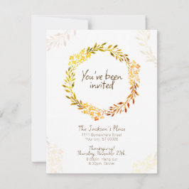 Convites Casual Thanksgiving Invitation - Make it your own