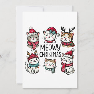 Convites Cat Lover Gift Meowt Christmas
