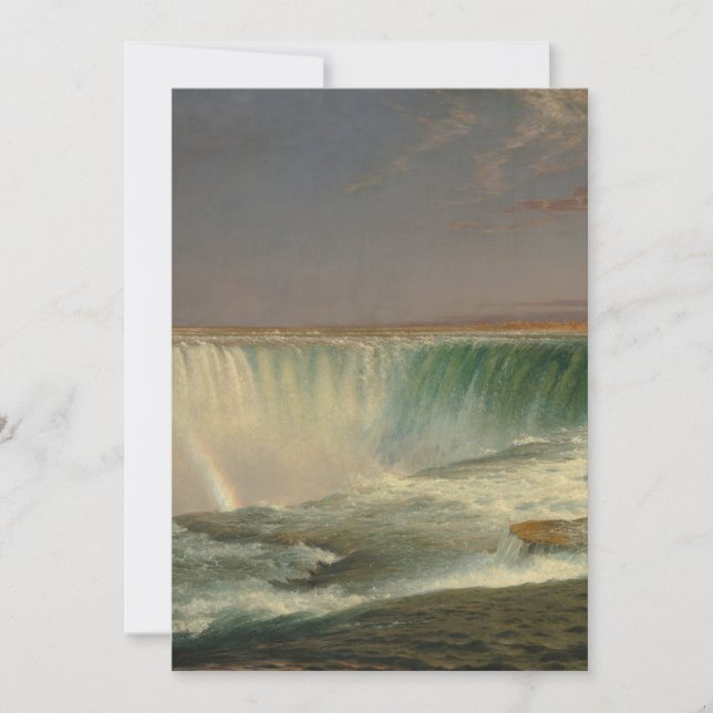 Convites Cataratas do Niágara por Frederic Edwin Church (Frente)