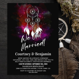 Convites Catcher de Sonho Noite Estrelada Recepção de Casam