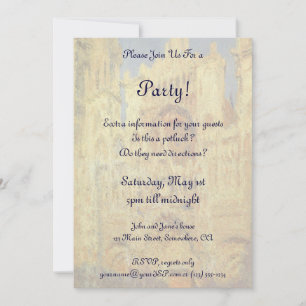 Convites Catedral de Rouen, Sunset por Claude Monet