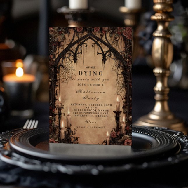 Convites Catedral Gótica Halloween Assombrada (Criador carregado)