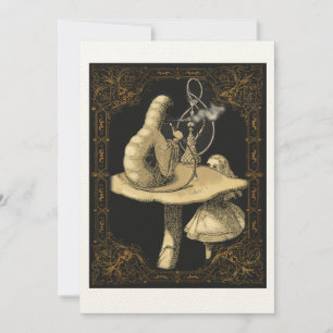 Convites Caterpilar Alice no País das Maravilhas