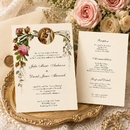 Convites Católico COMBO de Recepção de Casamento Elegante M