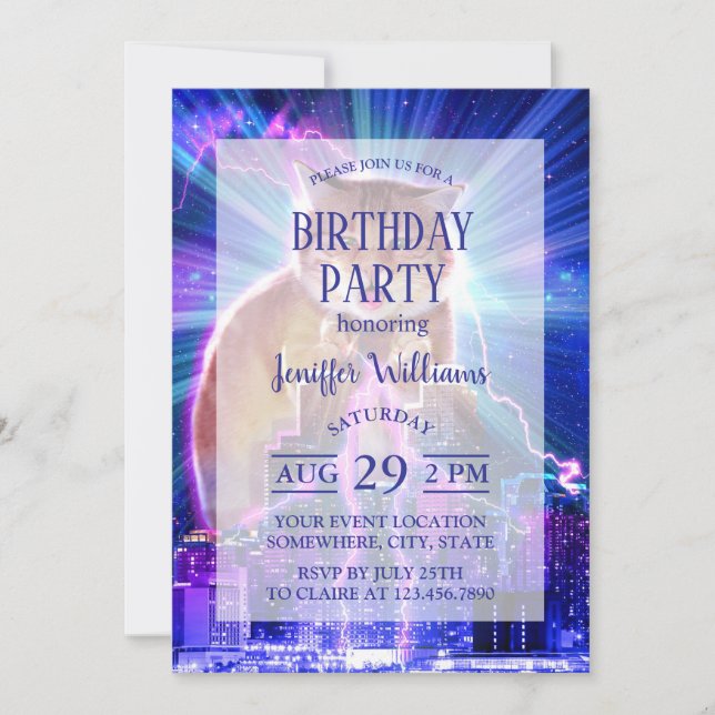 Convites Catzilla (Frente)