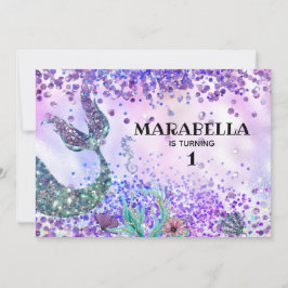 Convites *~* Cauda da Sereia - Festa de aniversário Arco-ír