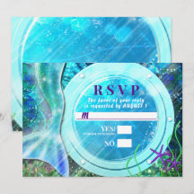 Cauda de Sereia Magia Debaixo do Mar Doce 16 RSVP 