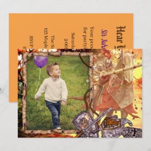 Convites Cavaleiro De Fada No Aniversário Da Foto De Cavalo