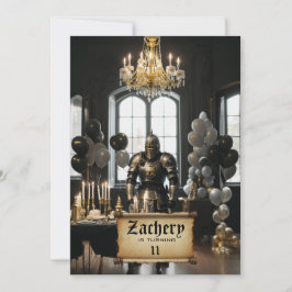 Convites *~* Cavaleiro em Armor Tema Medieval AP88 Aniversá