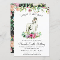 Cavalo bonito e Flores | Rustic Wood Birthday