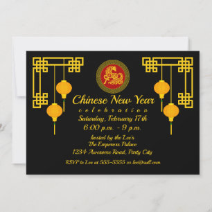Convites Cavalo de Ano Novo Chinês Ornamental