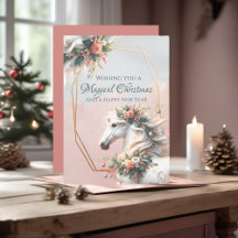 Cavalo de Ano Novo de Natal Mágico