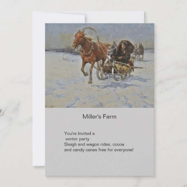 Convites Cavalo-de-bruxaria em Polônia (Frente)