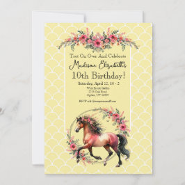 Convites Cavalo E Flores