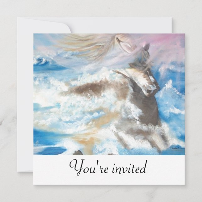 Convites Cavalo no meio do mar (Frente)
