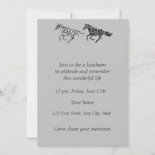 Convites Cavalos de Arte Gráfica do Serviço de Fotografias