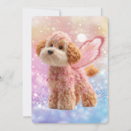 Convites Cavapoo Cavoodle Angel Fairy Birthday
