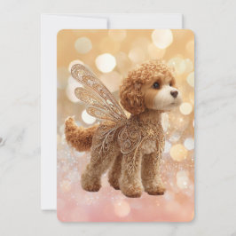Convites Cavapoo Cavoodle Angel Fairy Birthday