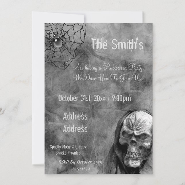 Convites Caveira (Frente)