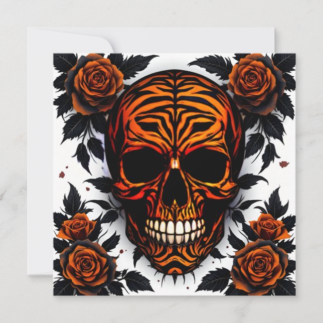 Convites Caveira e Rosas  (Frente)