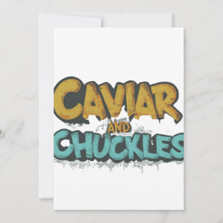 Convites Caviar e Chuckles"