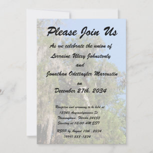 Convites cedro coberto de musgo