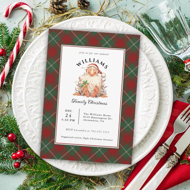 Convites Celebração Anual de Natal da Família dos Papais no (Criador carregado)