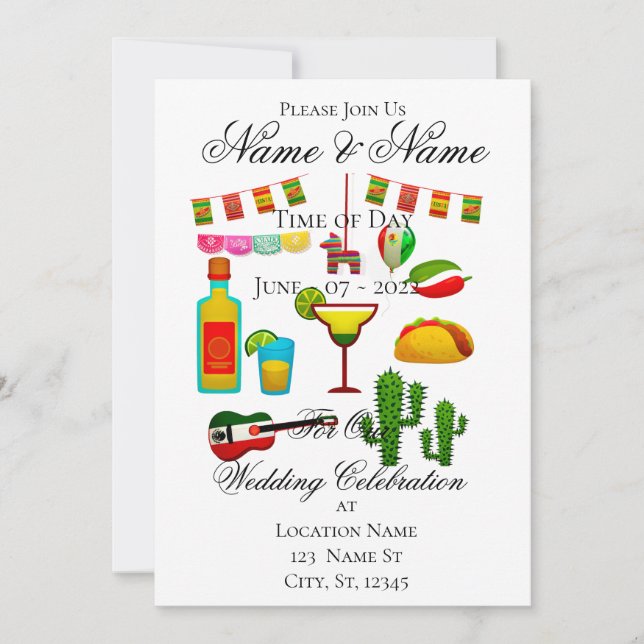 Convites Celebração Cinco de Mayo Thunder_Cove (Frente)