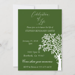 Convites Celebração da Árvore Branca do Serviço de Memória 