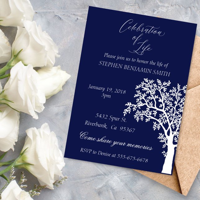 Convites Celebração da Árvore de Marinhos do Serviço de Mem (Criador carregado)