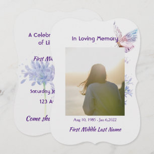 Convites Celebração da Borboleta Convidada do Serviço de Vi