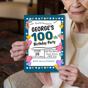 Convites Celebração da centésima festa de aniversário de ce