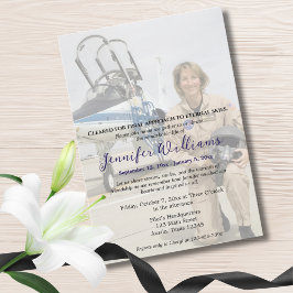 Convites Celebração da Foto Funeral Memorial da Vida,Piloto