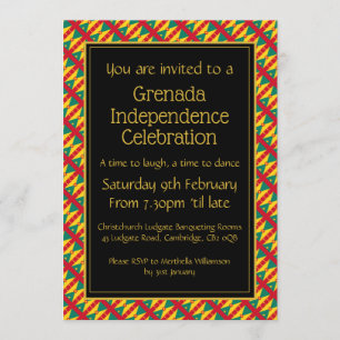 CONVITES CELEBRAÇÃO DA INDEPENDÊNCIA DE GRENADA