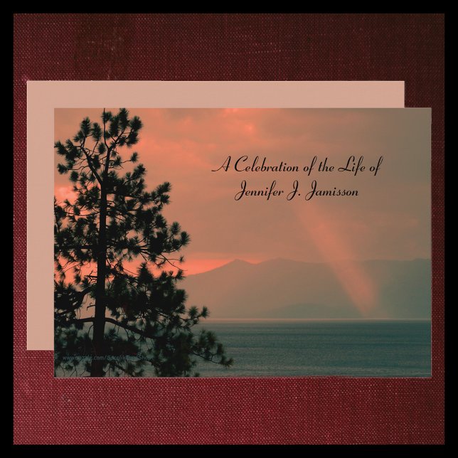 Convites Celebração da Luz Memorial da Vida no Lago (Criador carregado)