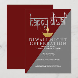 Convites Celebração Da Luz Na Noite De Diwali