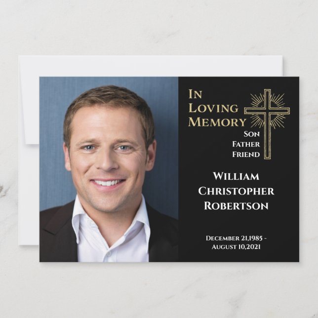 Convites Celebração da Memória Encantadora da Vida Memorial (Frente)